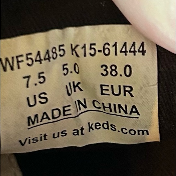 Keds x Kate Spade Black Floral on Cream Sneakers - Picture 11 of 13